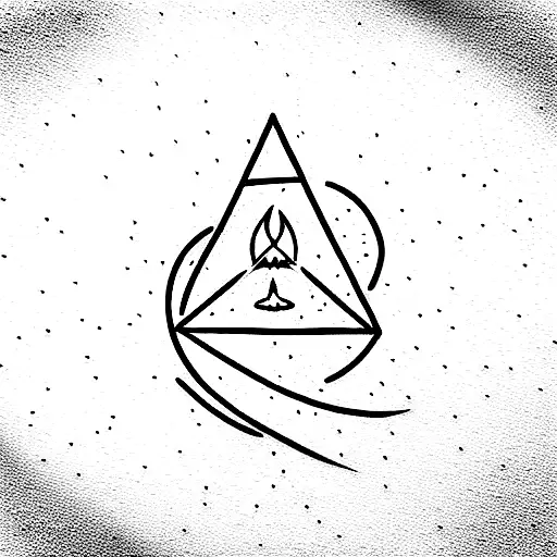 witchy candle tattoo design idea