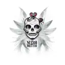 sexy black full body pin up voodoo theme and voodoo themed background tattoo design idea