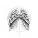 wings with the verse Romans 12:19 below and the word Formidable above for the outside of a wrist tattoo design idea