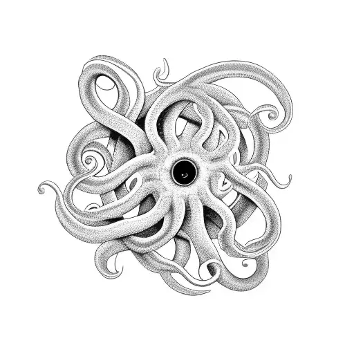 Black Tentacles spiraling down my forearm to my wrist tattoo design idea