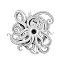Black Tentacles spiraling down my forearm to my wrist tattoo design idea