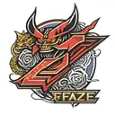 faze logo with Japanese theme tattoo design idea