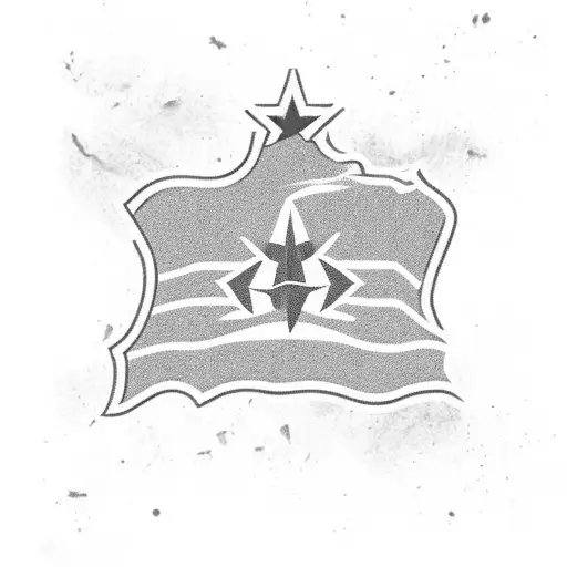 arizona state flag, with the background as a desert scene. add a bald eagle tattoo design idea