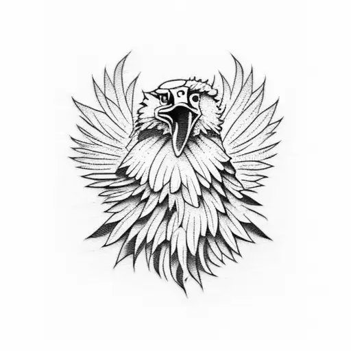 Arizona tattoo with bald eagle and desert scene tattoo design idea