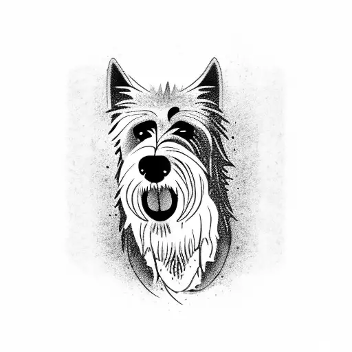 Irish wolfhound  tattoo design idea