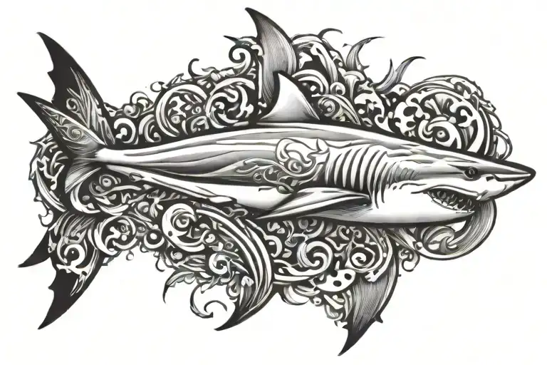 shark cover up tattoo design tattoo design idea