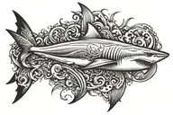 shark cover up tattoo design tattoo design idea