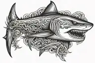 shark cover up tattoo design tattoo design idea