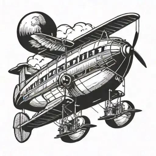 goodyear blimp tattoo design idea