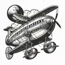 goodyear blimp tattoo design idea