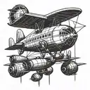 goodyear blimp tattoo design idea