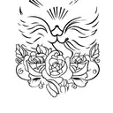 Elegant sugaring tools tattoo design idea