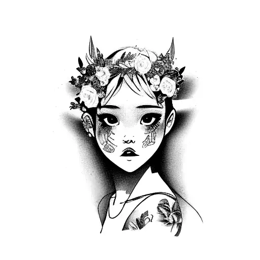 Victoria Name Girl Son tattoo design idea