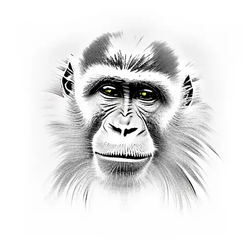 Haitian-inspired monkey war tattoo tattoo design idea