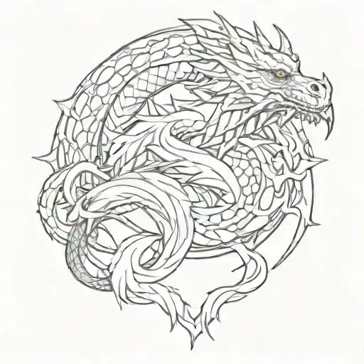 targaryen 3 dragon dracarys tattoo design idea