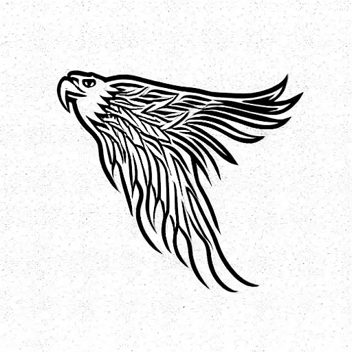 eagle wings tattoo design idea