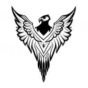 eagle wings tattoo design idea