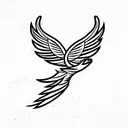 eagle wings tattoo design idea