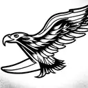 eagle wings tattoo design idea