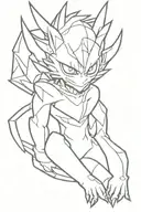 Beelzemon Digimon tattoo design idea