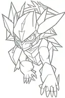 Beelzemon Digimon tattoo design idea