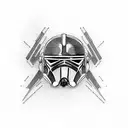 Star Wars Mandalorian tattoo design idea