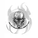 Star Wars Mandalorian tattoo design idea