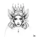 nyc queens tattoo design idea