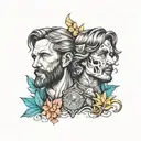 sawyer and Luke tattoo design idea