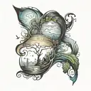 solitude tattoo design idea