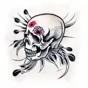 Skull tattoo design idea