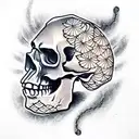 Skull tattoo design idea