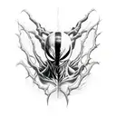 Venom taking over Spiderman tattoo design idea