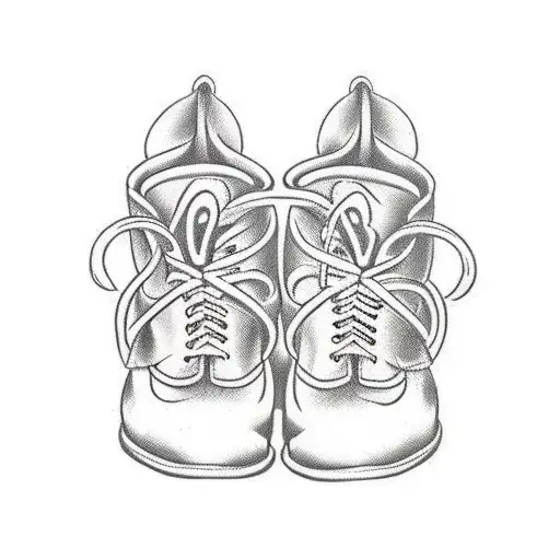 lucky deed boots tattoo design idea