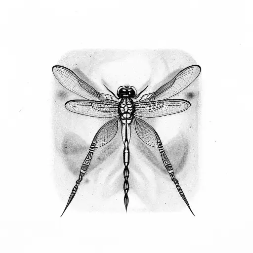 Dragonfly tattoo design idea