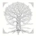 Yggdrasil tattoo design idea