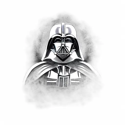 medieval Darth vader tattoo design idea
