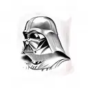 medieval Darth vader tattoo design idea