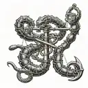 Scorpion holding balance scale   tattoo design idea