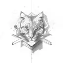 A and J with hearts tattoo design idea