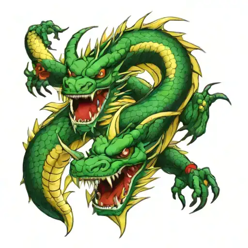 shenron and Haku dragon tattoo design idea