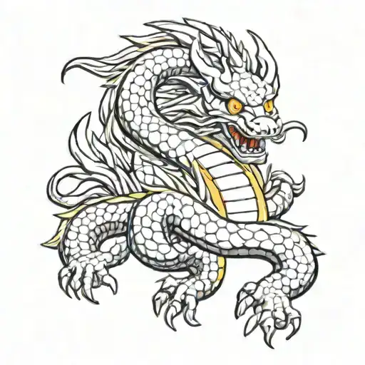 shenron dragon ball z tattoo design idea