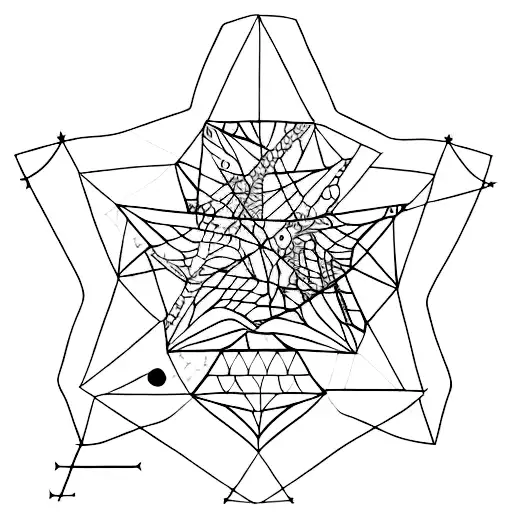 stars with a telescope tattoo design idea