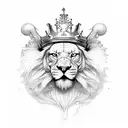 unloveable king tattoo design idea