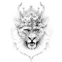 unloveable king tattoo design idea