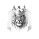 unloveable king tattoo design idea