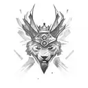 unloveable king tattoo design idea