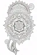 tribal Mandela tattoo design idea