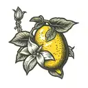 lemon grenade tattoo design idea