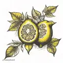 lemon grenade tattoo design idea